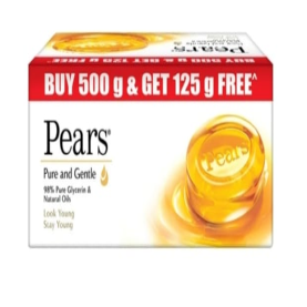 Pears Pure And Gentle Bathing Bar 3X125G